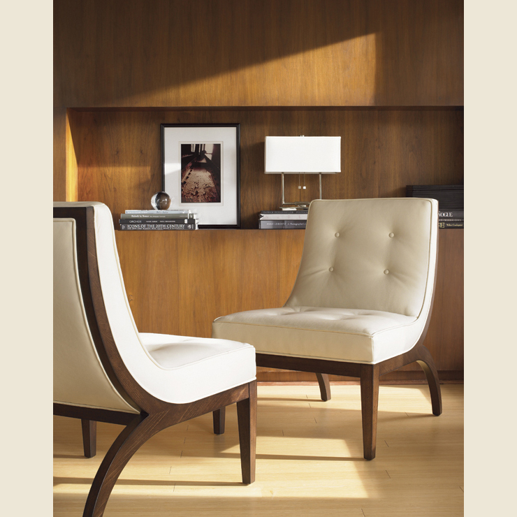 Фото Кресло на деревянной раме - стиль Transitional - Для гостиной - Купить в Интернет-магазине