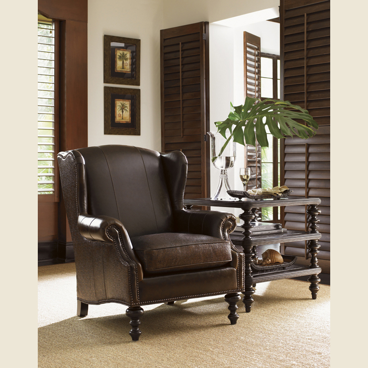 Фото Кресло обитое - стиль Колониальный - Для гостиной - удобное кресло производства США - Lexington - Royal Kahala - Купить в Интернет-магазине Фото Кресло обитое - стиль Колониальный - Для гостиной - удобное кресло производства США - Lexington - Royal Kahala - Купить в Интернет-магазине