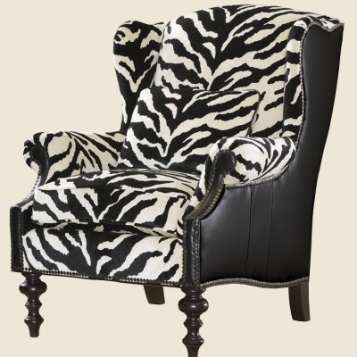 Фото Кресло обитое - стиль Колониальный - Для гостиной - удобное кресло производства США - Lexington - Kingstown - Купить в Интернет-магазине