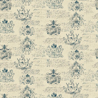 Фото Обои с рисунком - Крупный декор - стиль Английская классика - Бежевые - Купить в Интернет-магазине