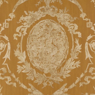 Фото Обои с рисунком - Дамаск - стиль Американский - Золотые - Купить в Интернет-магазине
