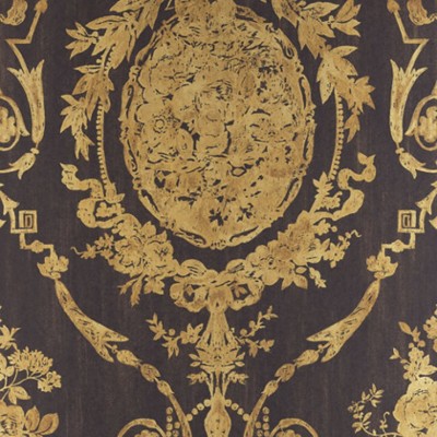 Фото Обои с рисунком - Дамаск - стиль Американский - Коричневые - Купить в Интернет-магазине