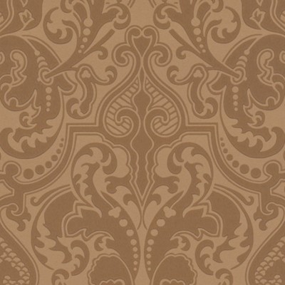 Фото Обои с рисунком - Дамаск - стиль Американский - Коричневые - Купить в Интернет-магазине