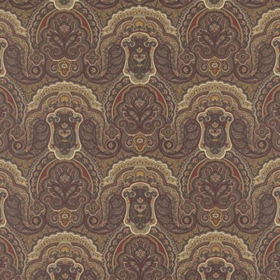 Фото Обои с рисунком - Пейсли - стиль Американский - Коричневые - Купить в Интернет-магазине