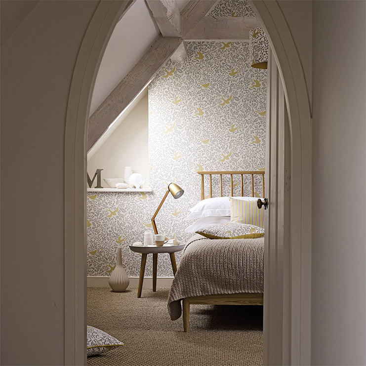 Фото Обои с рисунком - Анималистический принт - стиль Английская классика - Кремовые - Купить в Интернет-магазине