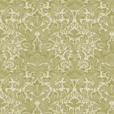 Фото Ткань портьерная с рисунком - Дамаск - стиль Английский - Зеленый - Купить в Интернет-магазине