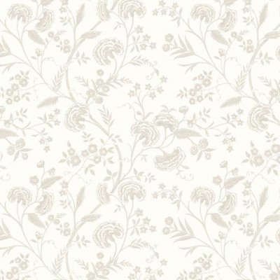 Фото Обои с рисунком - Растение - стиль Английская классика - Белые - Купить в Интернет-магазине