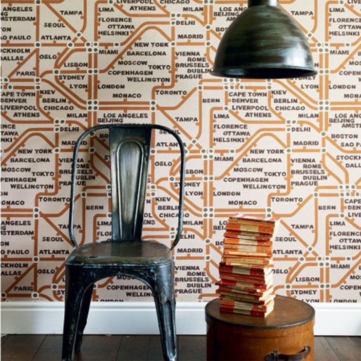 Фото Обои с рисунком - Крупный декор - стиль Английская классика - Светло-серые - Купить в Интернет-магазине