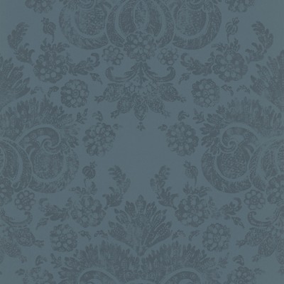 Фото Обои с рисунком - Дамаск - стиль Английская классика - Синие - Купить в Интернет-магазине