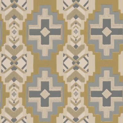 Фото Обои с рисунком - Орнамент - стиль Английская классика - Желтые - Купить в Интернет-магазине