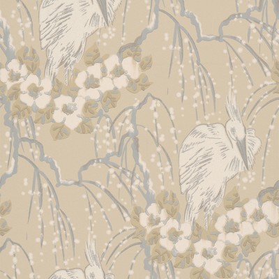 Фото Обои с рисунком - Крупный декор - стиль Английская классика - Бежевые - Купить в Интернет-магазине