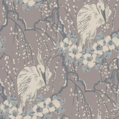 Фото Обои с рисунком - Крупный декор - стиль Английская классика - Фиолетовые - Купить в Интернет-магазине