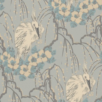 Фото Обои с рисунком - Крупный декор - стиль Английская классика - Голубы - Купить в Интернет-магазине