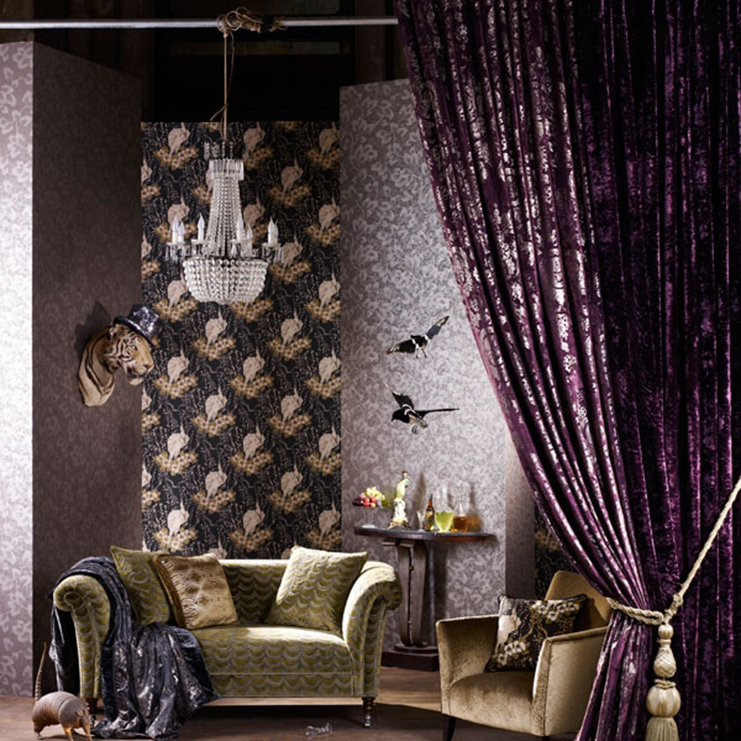 Фото Обои с рисунком - Крупный декор - стиль Английская классика - Черные - Купить в Интернет-магазине Фото Обои с рисунком - Крупный декор - стиль Английская классика - Черные - Купить в Интернет-магазине