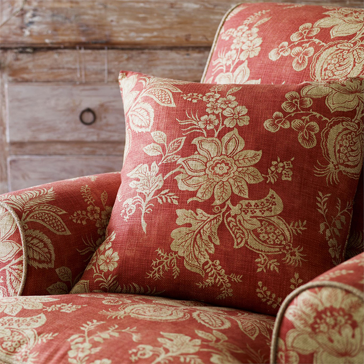 Фото Ткань портьерная с рисунком - Цветы - стиль Английский - Купить в Интернет-магазине