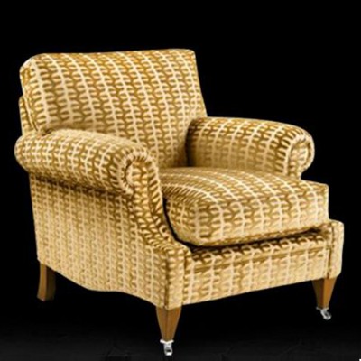 Фото Кресло обитое - стиль Английская классика - Для гостиной - удобное кресло производства США - Artistic - Draycott Design - Купить в Интернет-магазине