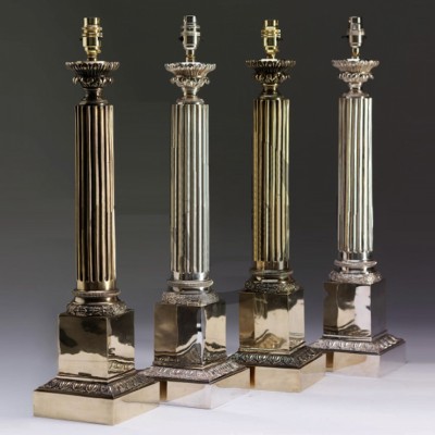 Фото Настольная лампа - стиль Английская классика - Металлическая - Купить в Интернет-магазине