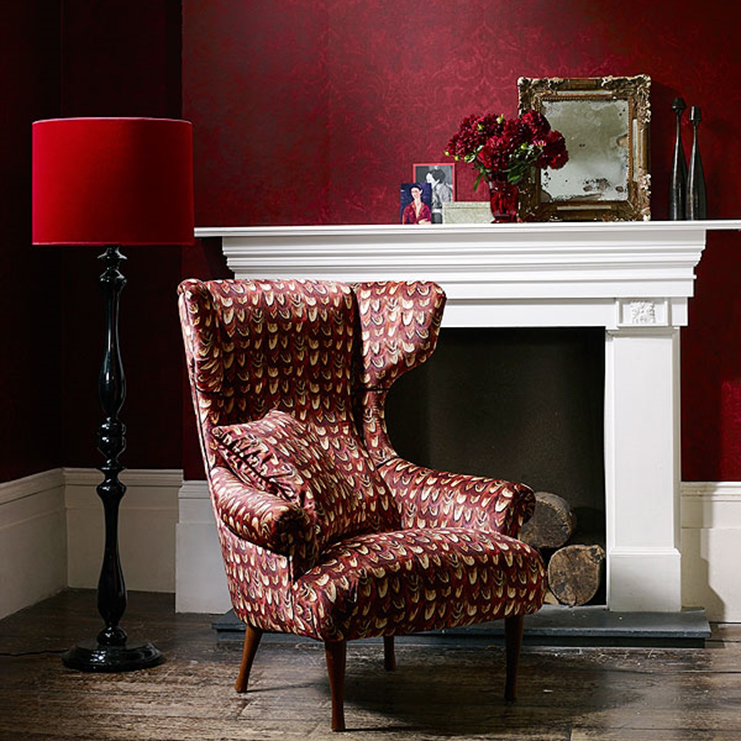 Фото Ткань портьерная с рисунком - Абстракция - стиль Английский - Коричневая - Купить в Интернет-магазине Фото Ткань портьерная с рисунком - Абстракция - стиль Английский - Коричневая - Купить в Интернет-магазине