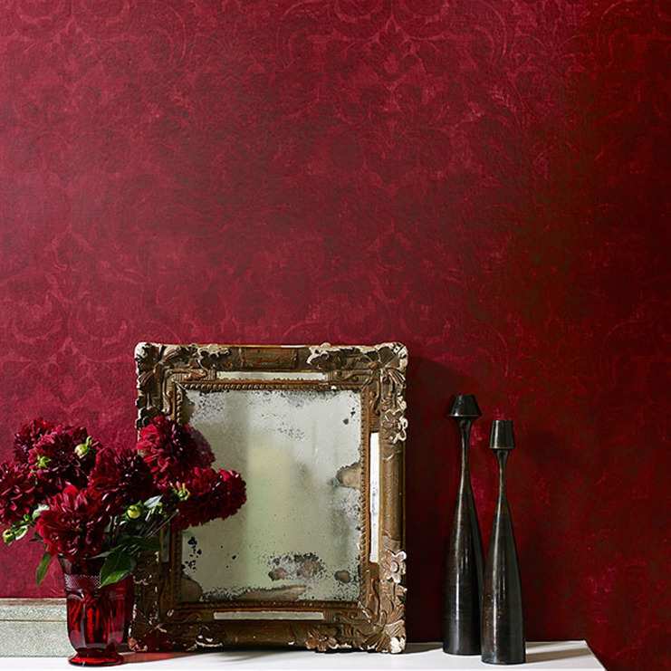 Фото Обои с рисунком - Дамаск - стиль Английская классика - Фиолетовые - Купить в Интернет-магазине Фото Обои с рисунком - Дамаск - стиль Английская классика - Фиолетовые - Купить в Интернет-магазине