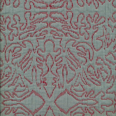 Фото Ткань портьерная с рисунком - Орнамент - стиль Английский - Бирюзовый - Купить в Интернет-магазине