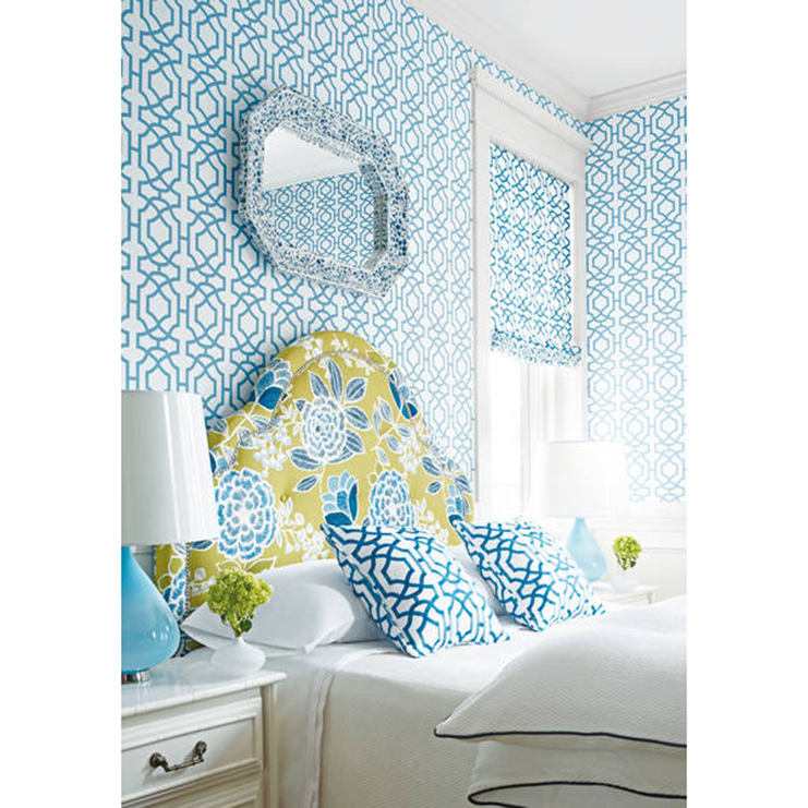 Фото Обои с рисунком - Орнамент - стиль Американский - Белые - Купить в Интернет-магазине