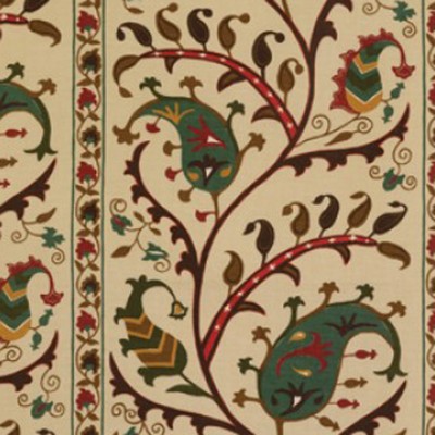 Фото Ткань портьерная с рисунком - Пейсли - стиль Английский - Купить в Интернет-магазине