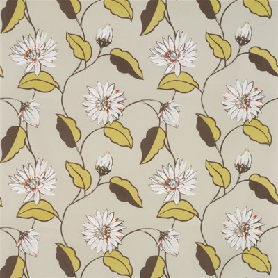 Фото Обои с рисунком - Цветы - стиль Современных дизайнеров - Светло-коричневые - Купить в Интернет-магазине