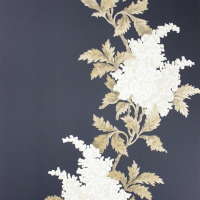 Фото Обои с рисунком - Цветы - стиль Современных дизайнеров - Синие - Купить в Интернет-магазине