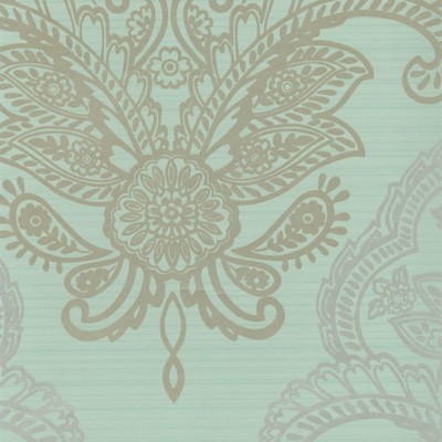 Фото Обои с рисунком - Дамаск - стиль Современных дизайнеров - Бирюзовые - Купить в Интернет-магазине