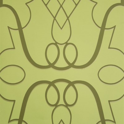 Фото Обои с рисунком - Орнамент - стиль Современных дизайнеров - Зеленые - Купить в Интернет-магазине