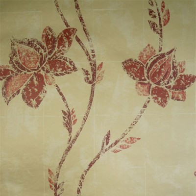 Фото Обои с рисунком - Цветы - стиль Современных дизайнеров - Золотые - Купить в Интернет-магазине