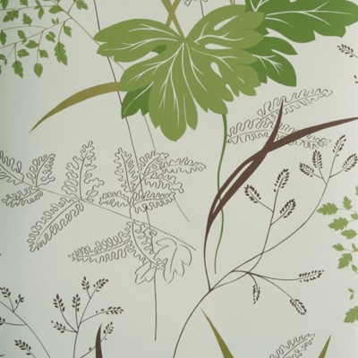 Фото Обои с рисунком - Растение - стиль Современных дизайнеров - Серые - Купить в Интернет-магазине