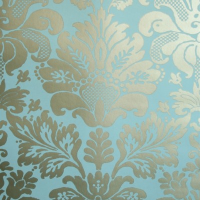 Фото Обои с рисунком - Дамаск - стиль Современных дизайнеров - Бирюзовые - Купить в Интернет-магазине