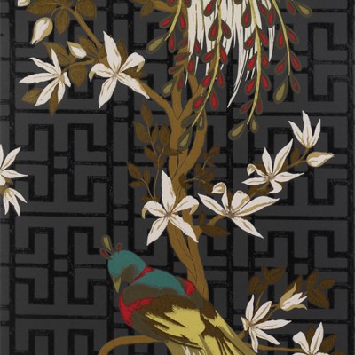 Фото Обои с рисунком - Анималистический принт - стиль Современных дизайнеров - Черные - Купить в Интернет-магазине