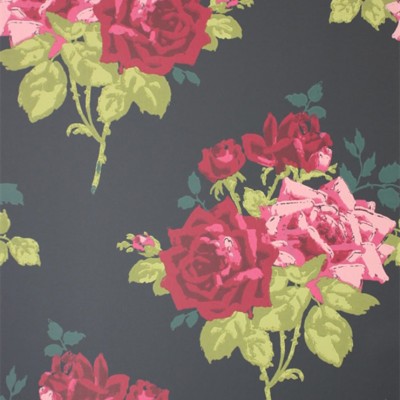 Фото Обои с рисунком - Цветы - стиль Современных дизайнеров - Черные - Купить в Интернет-магазине