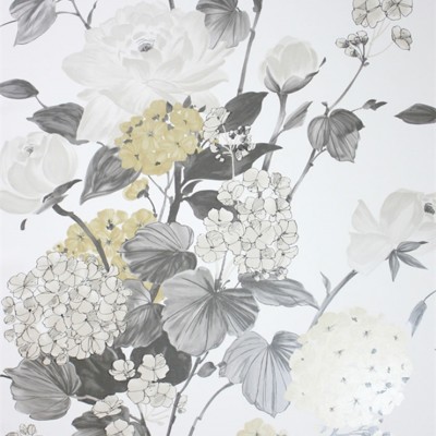 Фото Обои с рисунком - Цветы - стиль Современных дизайнеров - Белые - Купить в Интернет-магазине