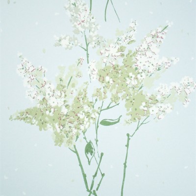 Фото Обои с рисунком - Цветы - стиль Современных дизайнеров - Голубы - Купить в Интернет-магазине