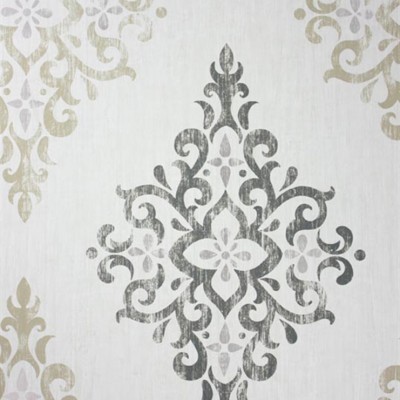 Фото Обои с рисунком - Дамаск - стиль Современных дизайнеров - Серые - Купить в Интернет-магазине