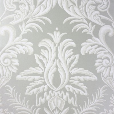 Фото Обои с рисунком - Дамаск - стиль Современных дизайнеров - Серые - Купить в Интернет-магазине
