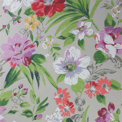 Фото Обои с рисунком - Цветы - стиль Современных дизайнеров - Серые - Купить в Интернет-магазине