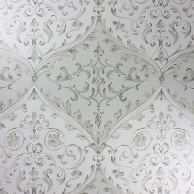 Фото Обои с рисунком - Дамаск - стиль Современных дизайнеров - Белые - Купить в Интернет-магазине