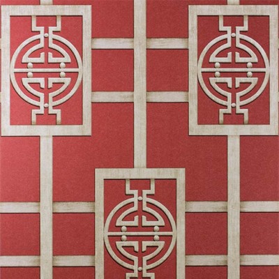 Фото Обои с рисунком - Орнамент - стиль Современных дизайнеров - Красные - Купить в Интернет-магазине