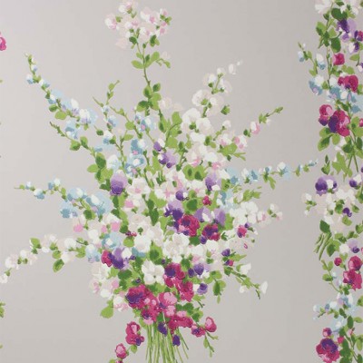 Фото Обои с рисунком - Цветы - стиль Современных дизайнеров - Серые - Купить в Интернет-магазине