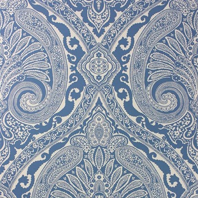 Фото Обои с рисунком - Дамаск - стиль Современных дизайнеров - Синие - Купить в Интернет-магазине