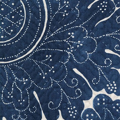 Фото Ткань портьерная с рисунком - Дамаск - стиль Английский - Синий - Купить в Интернет-магазине