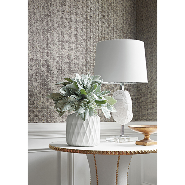 Фото Обои с рисунком - Орнамент - стиль Американский - Серые - Купить в Интернет-магазине