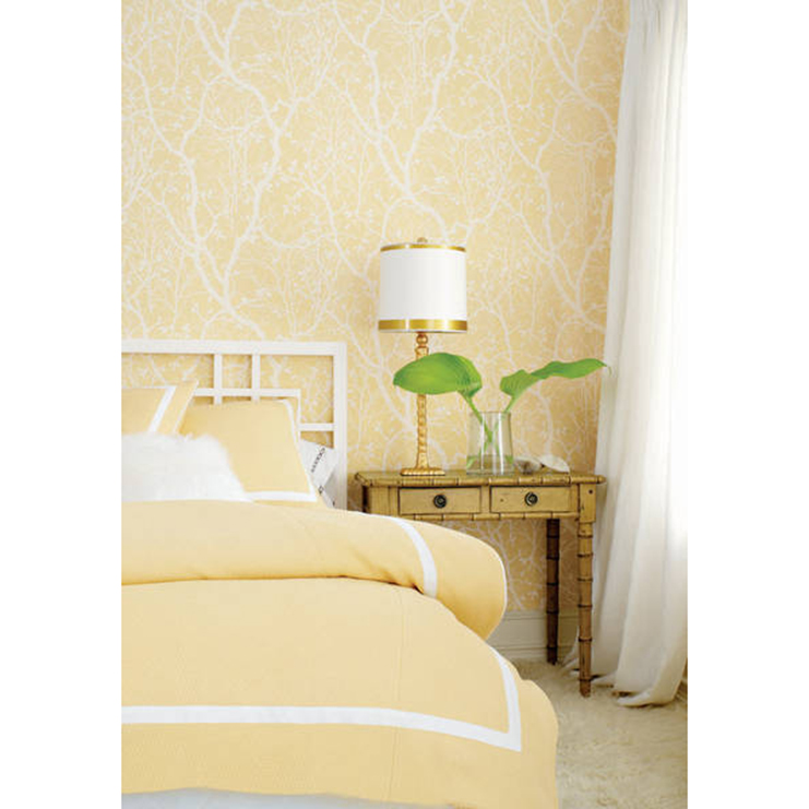 Фото Обои с рисунком - Растение - стиль Американский - Светло-серые - Купить в Интернет-магазине