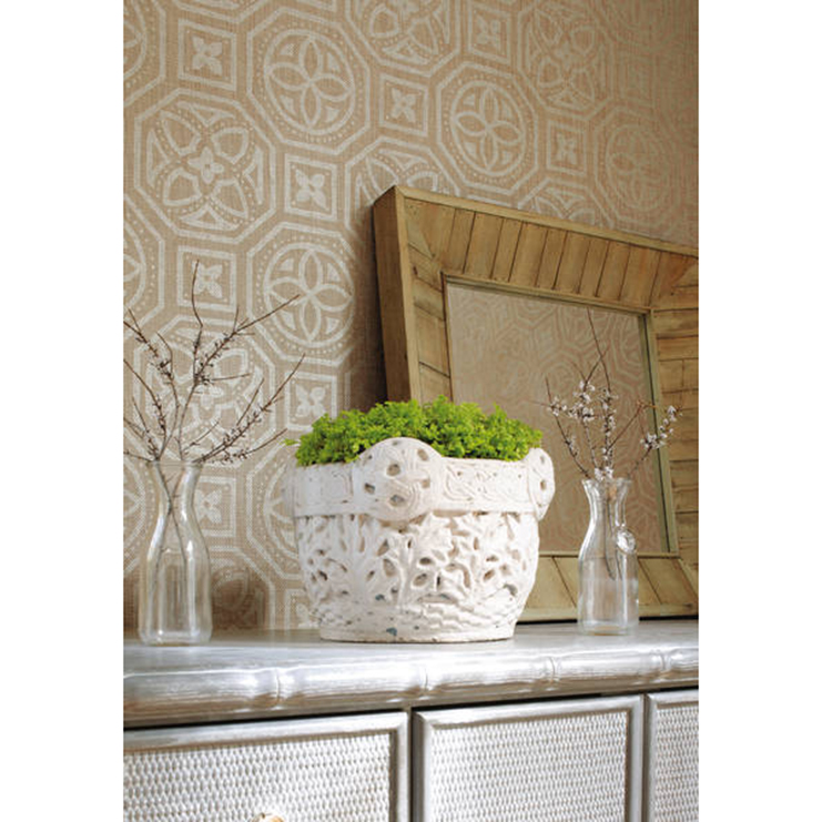 Фото Обои с рисунком - Орнамент - стиль Американский - Коричневые - Купить в Интернет-магазине