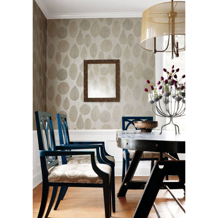 Фото Обои с рисунком - Растение - стиль Американский - Бежевые - Купить в Интернет-магазине