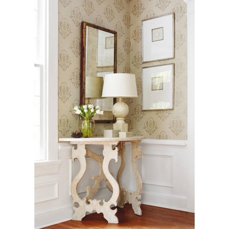 Фото Обои с рисунком - Дамаск - стиль Американский - Бежевые - Купить в Интернет-магазине Фото Обои с рисунком - Дамаск - стиль Американский - Бежевые - Купить в Интернет-магазине